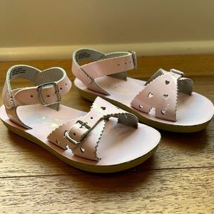 Sat Water Sandal by Hoy Sun-San Sweetheart in pink shiny leather